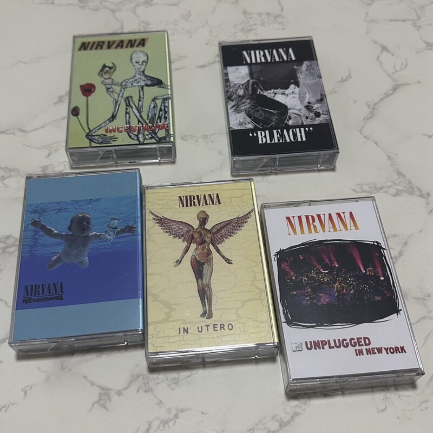 Vintage And Collectible - Nirvana Complete Album Collection Cassette Tape