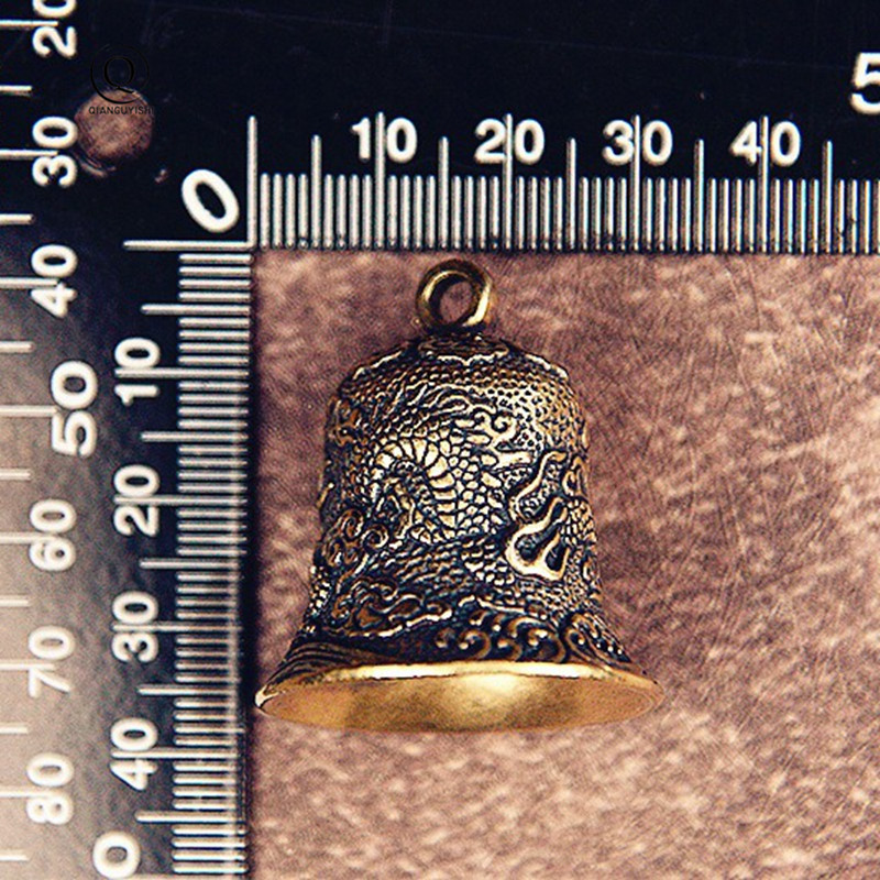 Vintage Brass Bell Carved Drag - Vintage Collectible Bells のレビューと価格