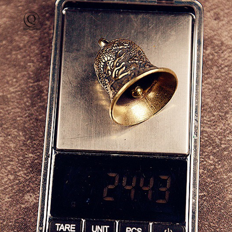 Vintage Brass Bell Carved Drag - Vintage Collectible Bells のレビューと価格