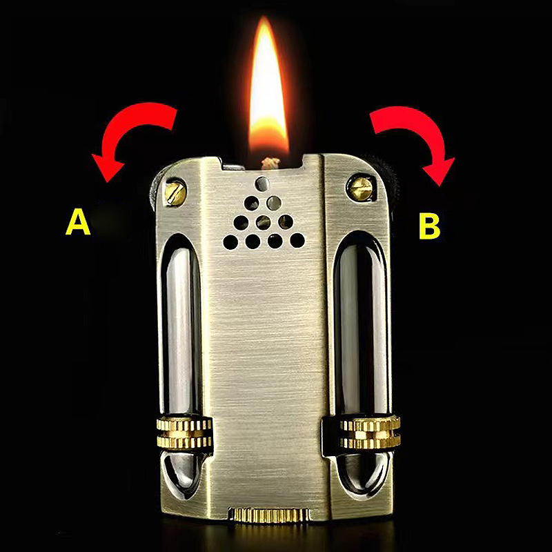 Vintage Zinc Alloy Dual Flint  - Vintage Collectible Lighters のレビューと価格