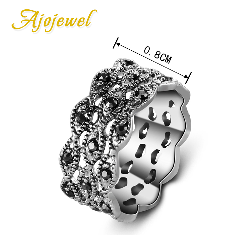 Ajojewel 3 Layer Rhinestone Ri - Vintage And Collectible Items のレビューと価格
