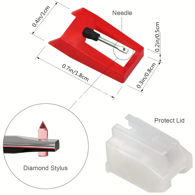 6PCS Record Player Needles rub - Record Player Needle のレビューと価格