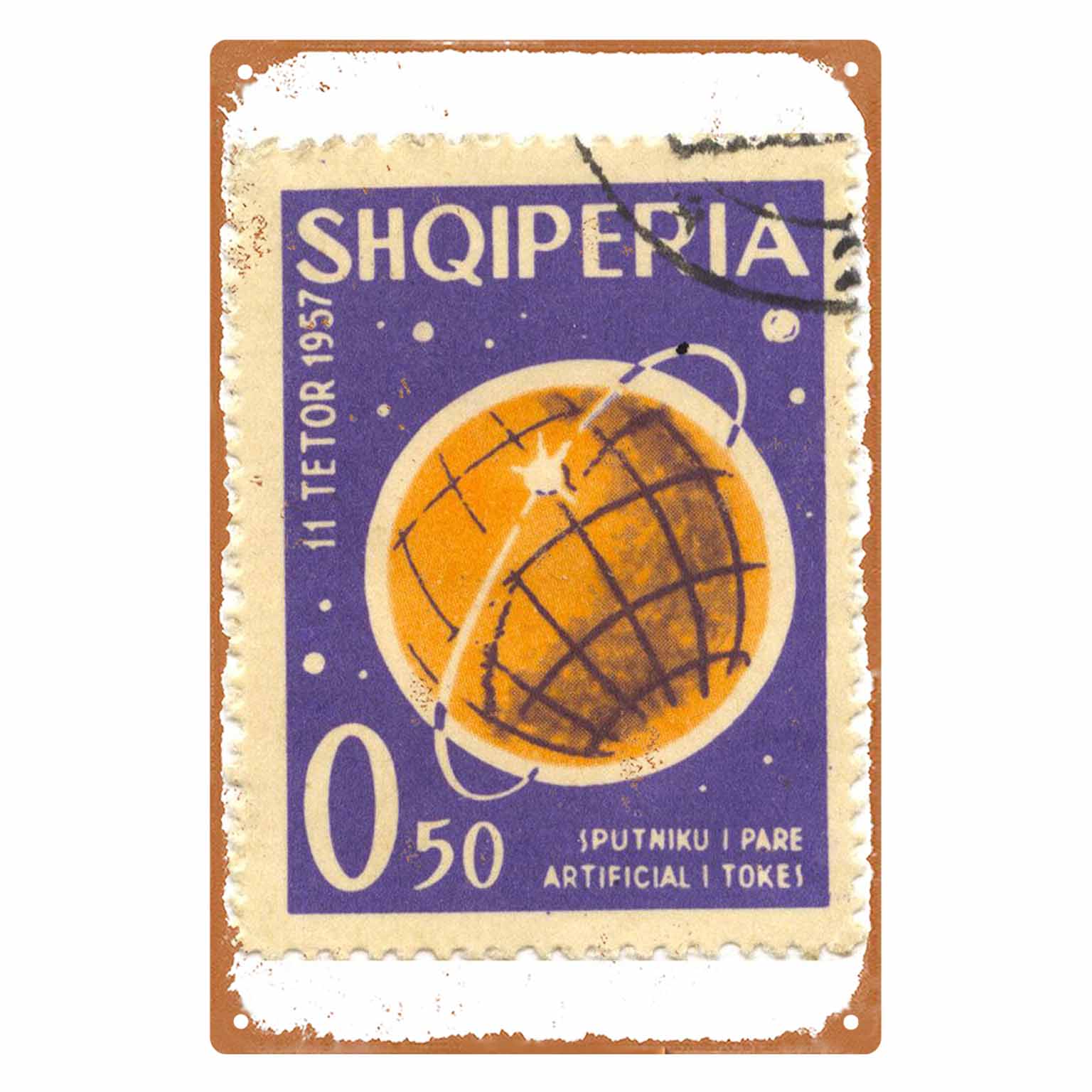 2D FLAT 1pc Vintage Albania 19 - Collectible Vintage Postage Stamps のレビューと価格