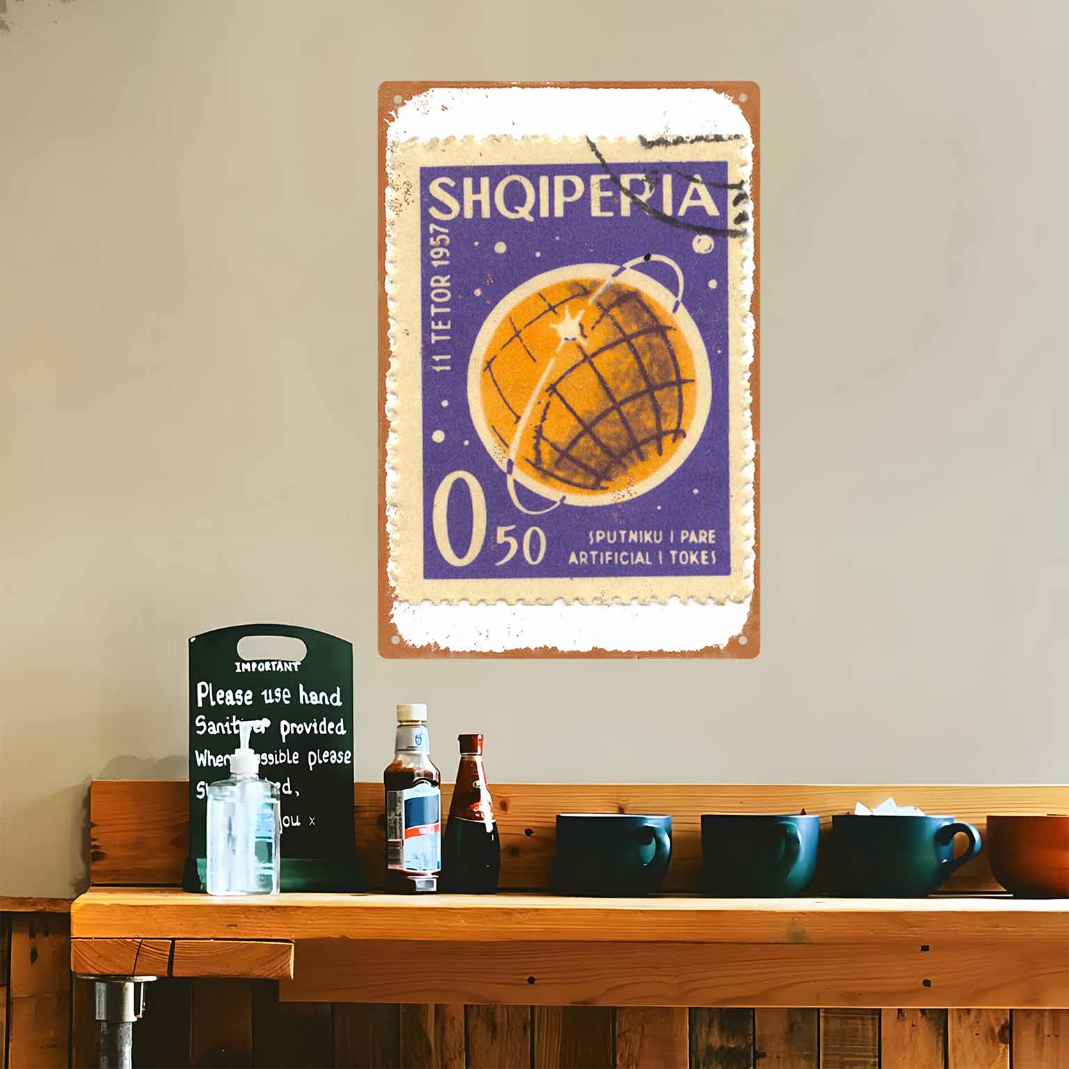 2D FLAT 1pc Vintage Albania 19 - Collectible Vintage Postage Stamps のレビューと価格