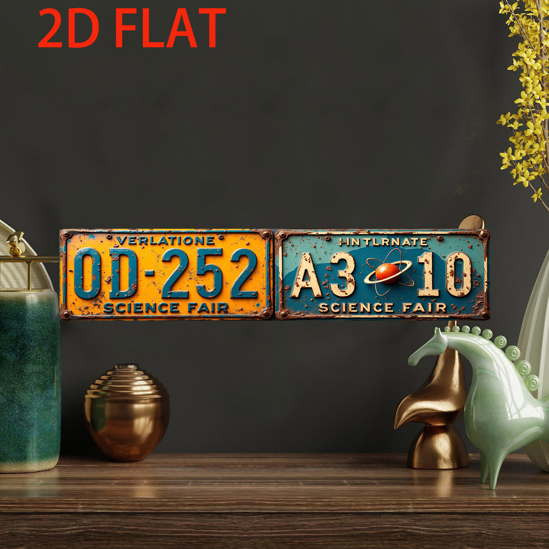 1pc Vintage Science Fair Plaqu - Vintage And Collectible Fair のレビューと価格