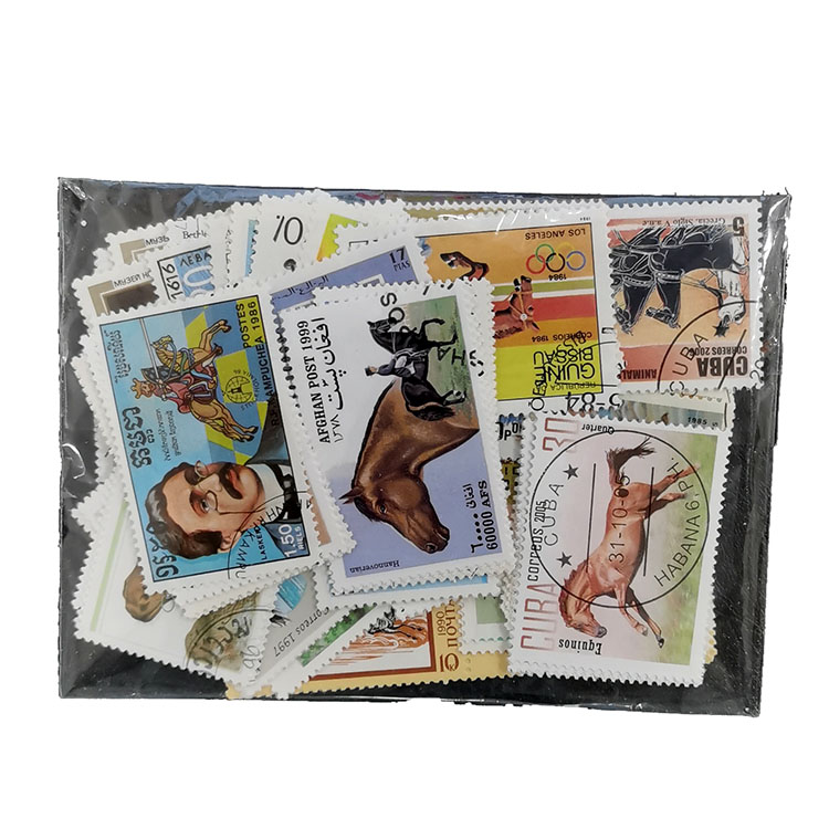 100 Different Horse Stamps Non - Collectible Vintage Postage Stamps のレビューと価格
