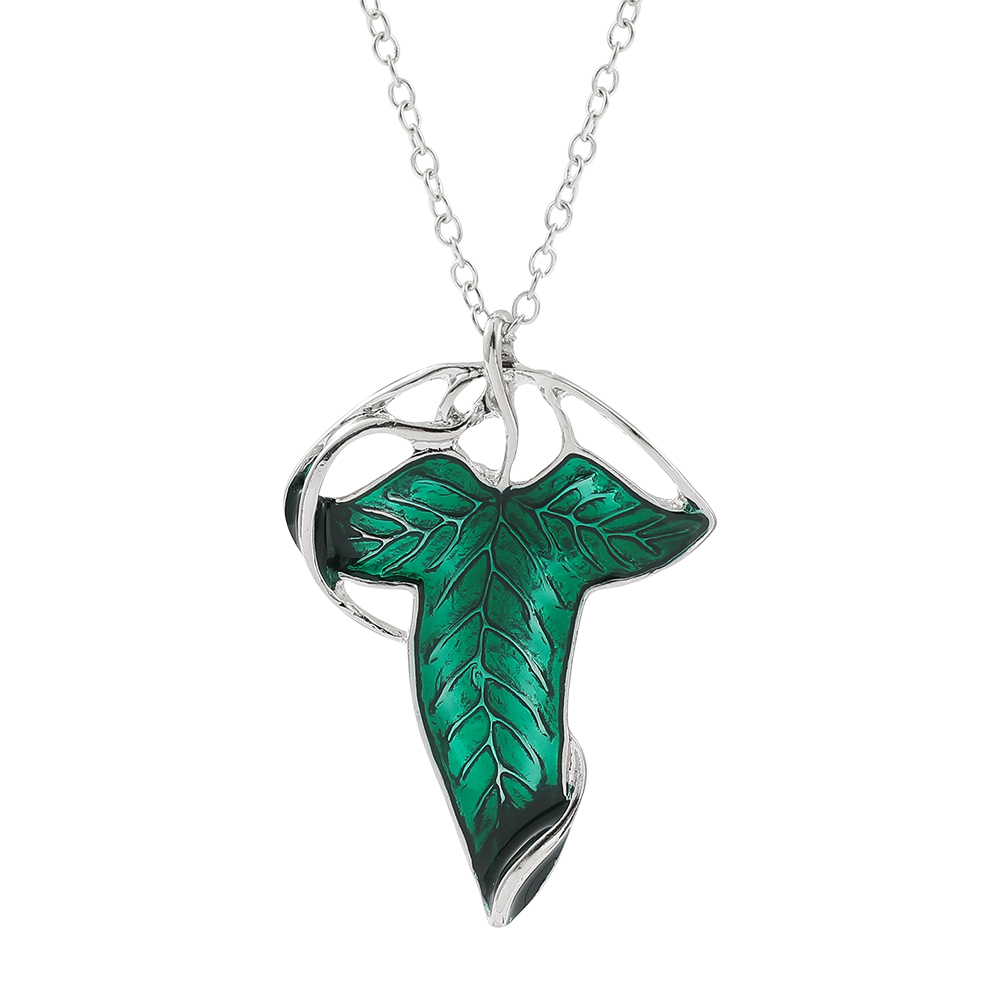 Vintage Green Leaf Pendant Nec - Vintage Necklace のレビューと価格