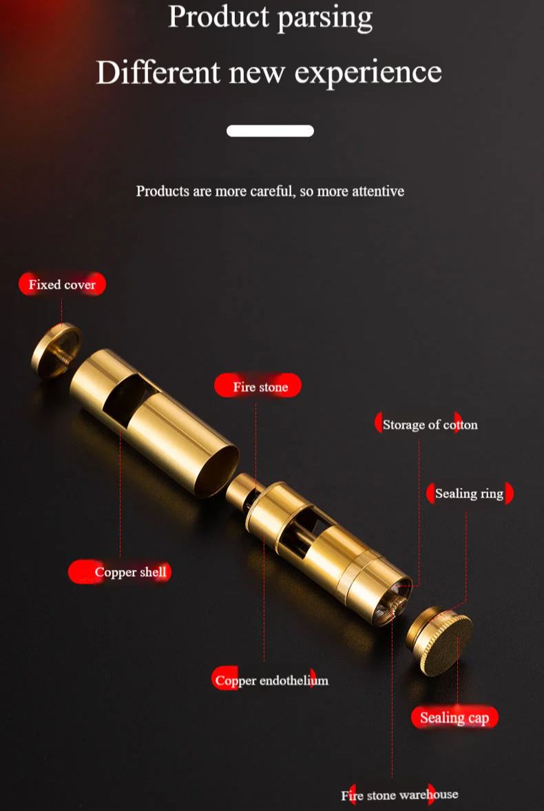 New Boutique Vintage Brass Cyl - Vintage Collectible Lighters のレビューと価格