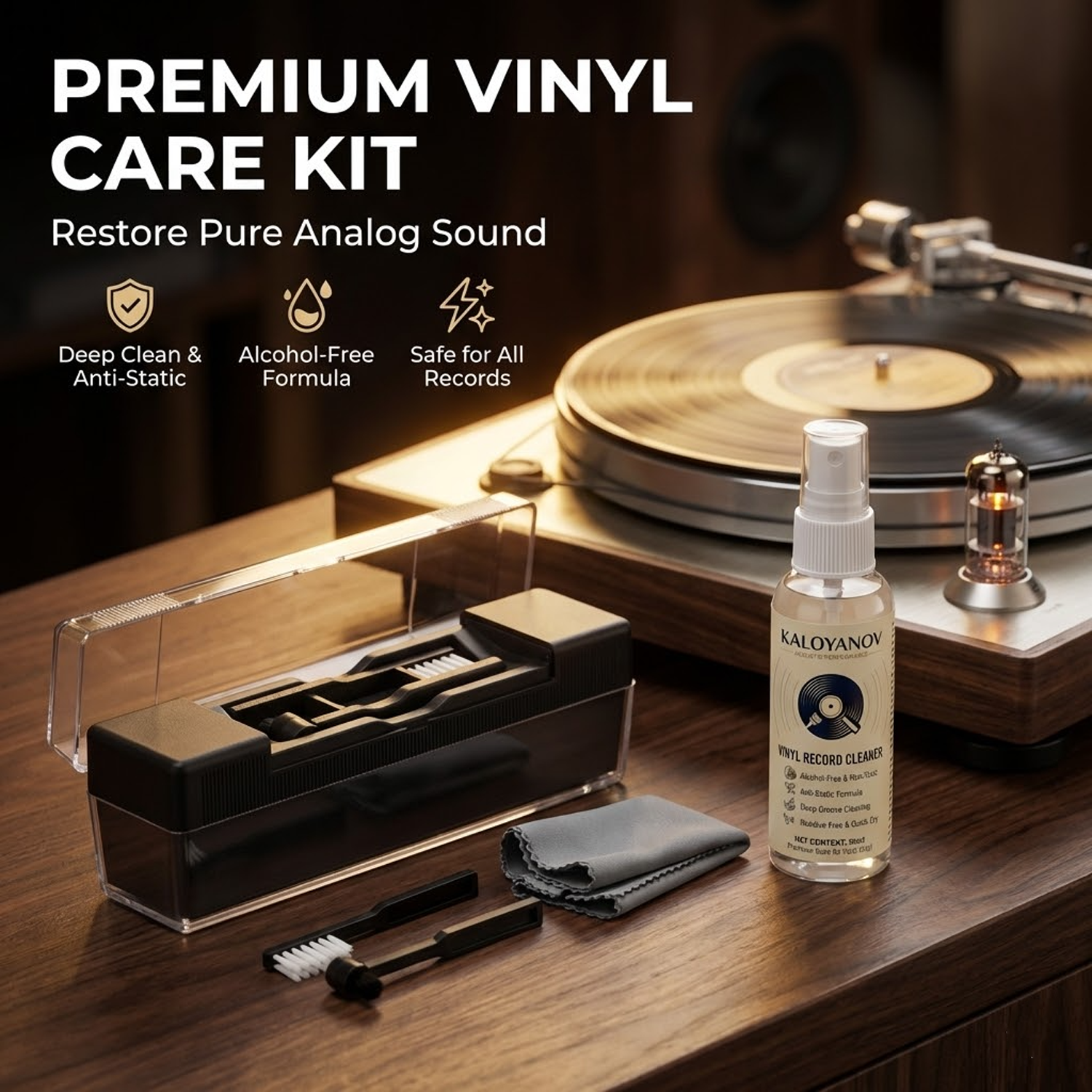 Anti-Static Vinyl Record Clean - Record Player Needle のレビューと価格