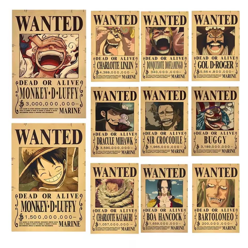 Anime One Piece Bounty Wanted  - Vintage And Collectible Toys のレビューと価格