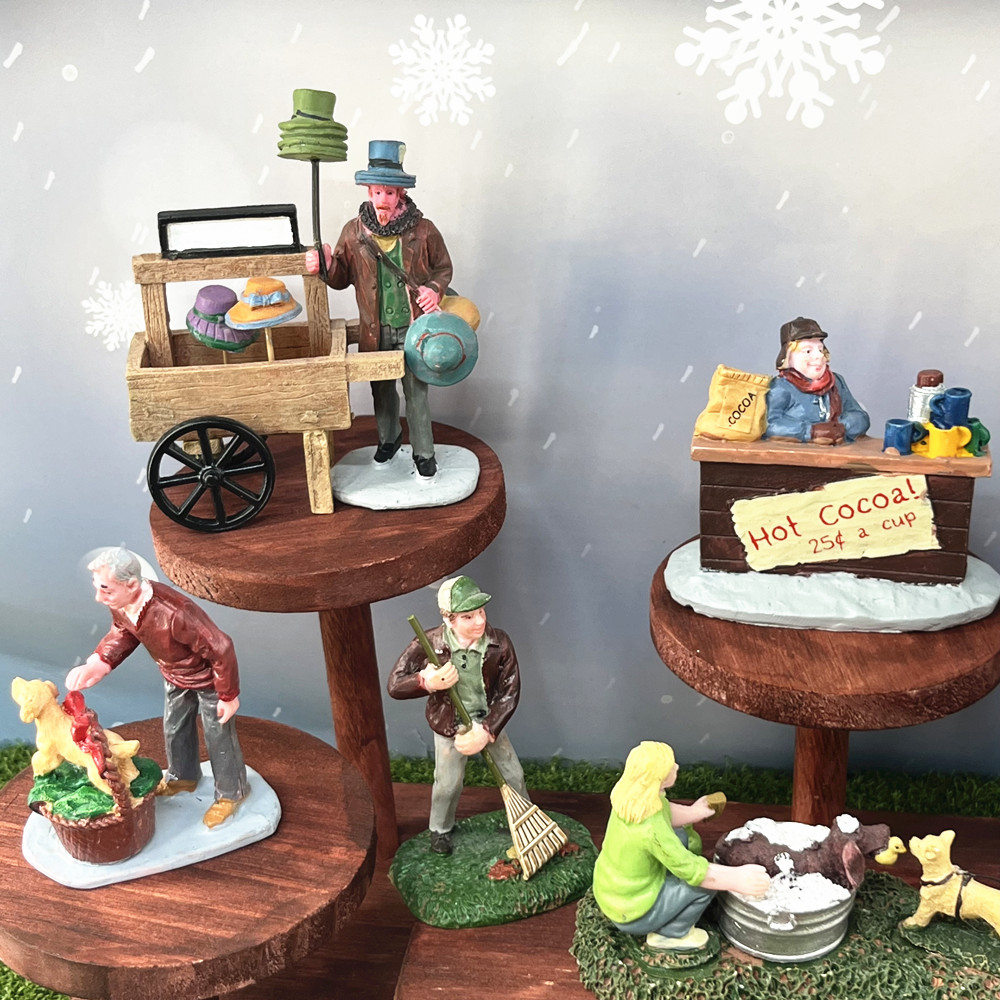 Vintage Christmas Village Figu - Vintage Collectible Market のレビューと価格
