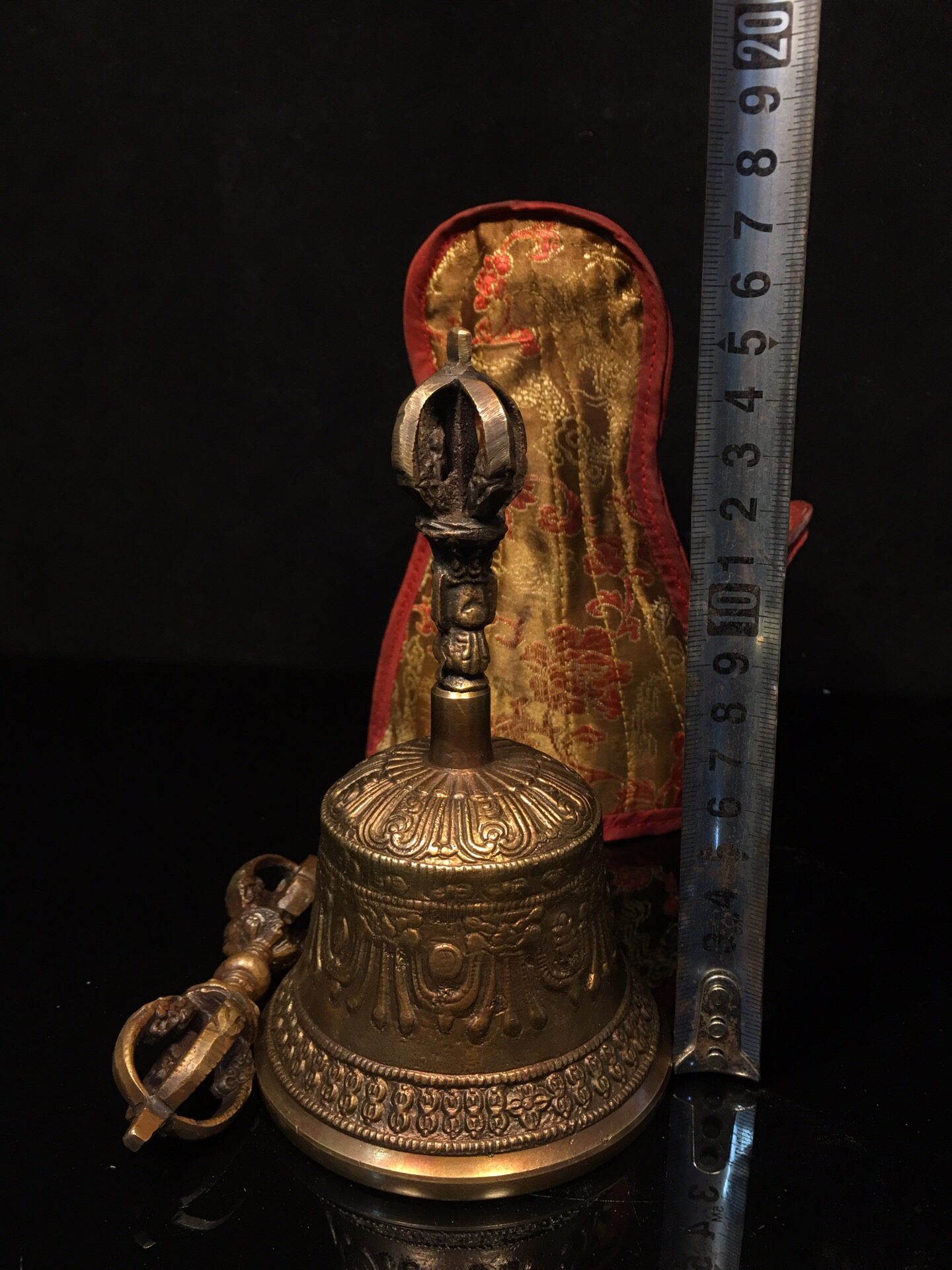 Vintage Pure Brass Vajra Bell  - Vintage Collectible Bells のレビューと価格