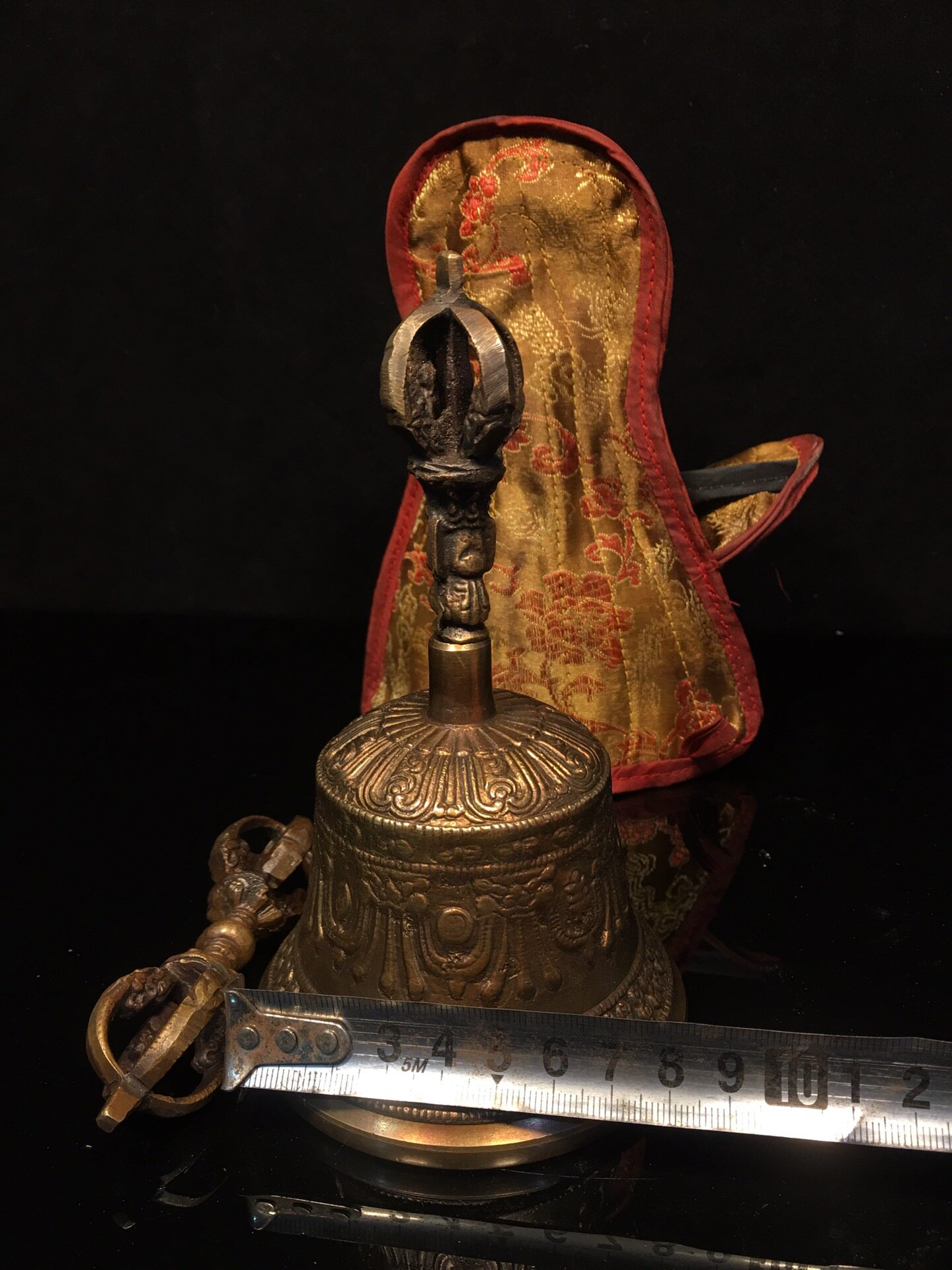 Vintage Pure Brass Vajra Bell  - Vintage Collectible Bells のレビューと価格