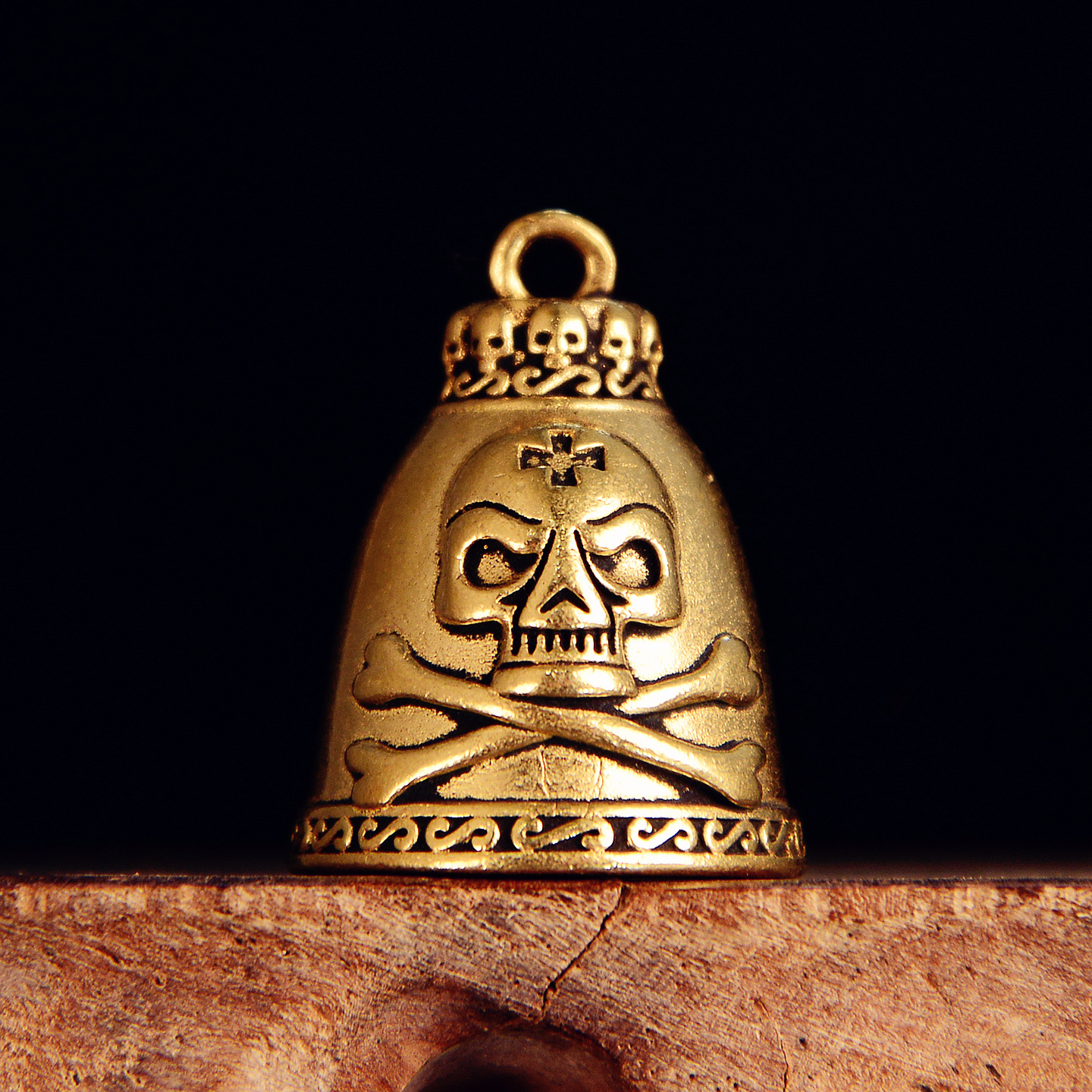 Brass Skull Bell Figurine 3.3c - Vintage Collectible Bells のレビューと価格