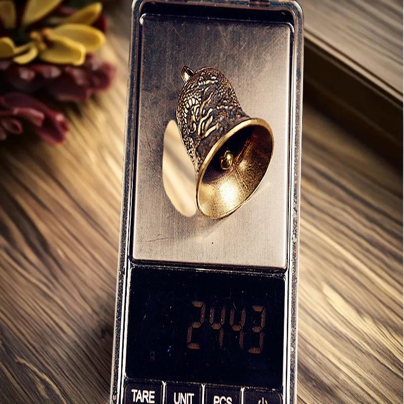 Vintage Brass Bell Carved Drag - Vintage Collectible Bells のレビューと価格